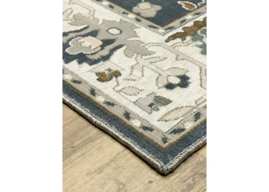 Ellington 6'7" x 9'6" Blue Rug