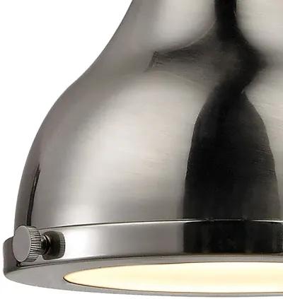 Rutherford 9'' Wide 1-Light Mini Silver Pendant