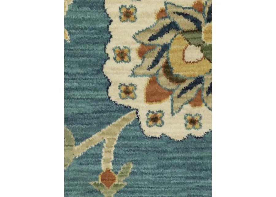 Francesca 6'7" x 9'6" Blue Rug