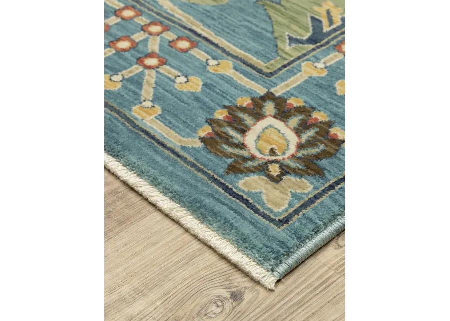 Francesca 6'7" x 9'6" Blue Rug