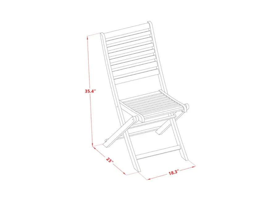 Wooden Patio Set Natural Oil