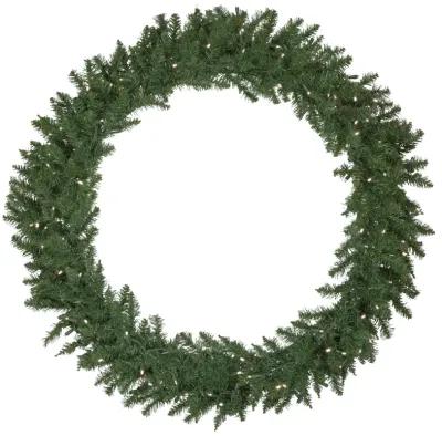 Pre-Lit Winona Fir Artificial Christmas Wreath  48-Inch  Warm White LED Lights