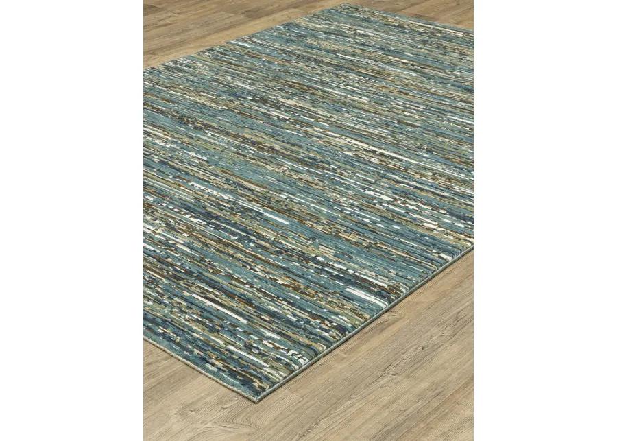 Reed 5'3" x 7'6" Blue Rug