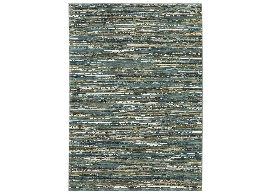 Reed 5'3" x 7'6" Blue Rug