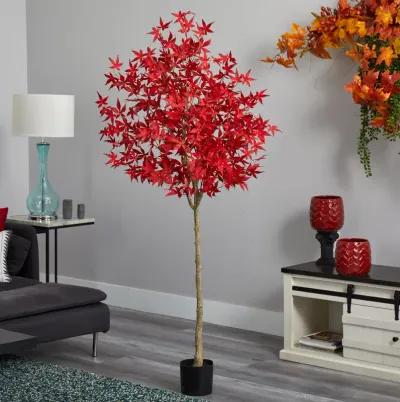 HomPlanti 6 Feet Autumn Maple Artificial Fall Tree