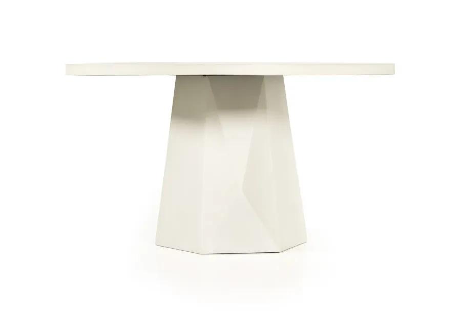 Bowman Outdoor Dining Table - White Concrete