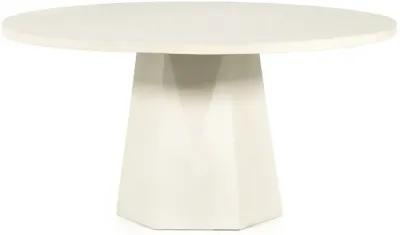 Bowman Outdoor Dining Table - White Concrete