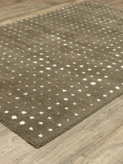 Galileo 3'10" x 5'5" Brown Rug