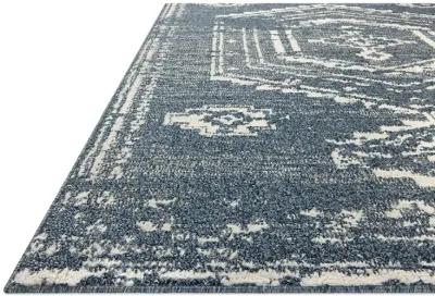 Gigi Denim/Ivory 2'7" x 4' Accent Rug by Magnolia Home by Joanna Gaines x Loloi