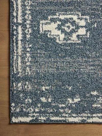 Gigi Denim/Ivory 2'7" x 4' Accent Rug by Magnolia Home by Joanna Gaines x Loloi