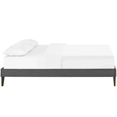 Modway - Tessie Queen Fabric Bed Frame with Squared Tapered Legs