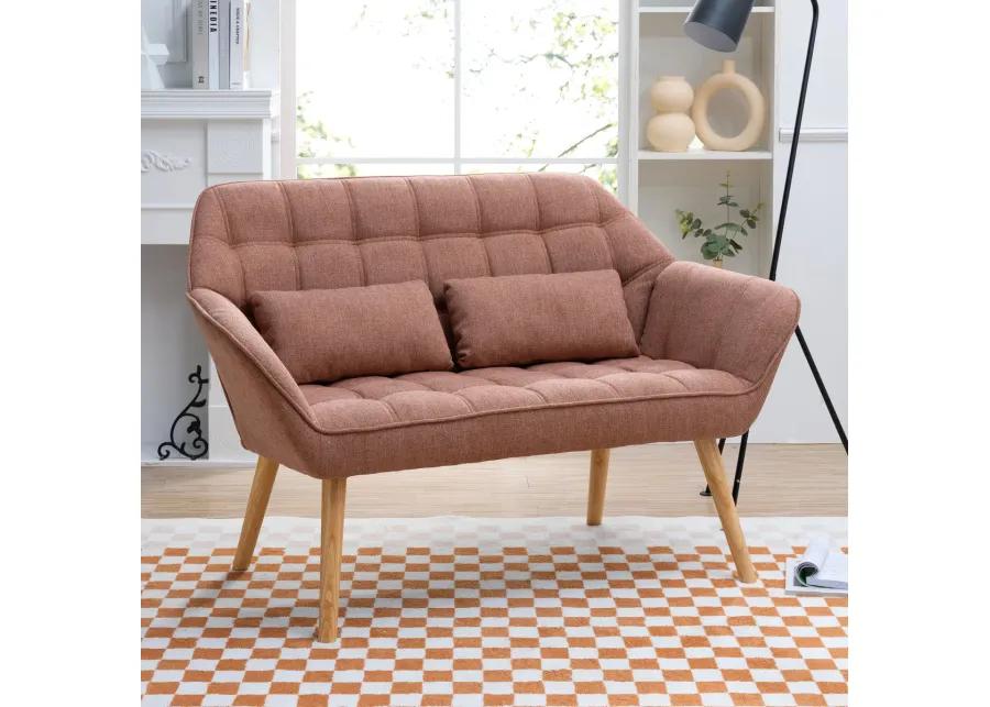 50" Width Loveseat Sofa - Ergonomic With Pillow