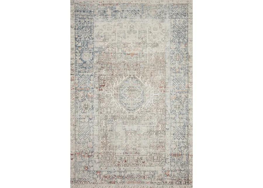 Jules JUL07 Natural/Ocean 3'6" x 5'6" Rug by Chris Loves Julia × Loloi