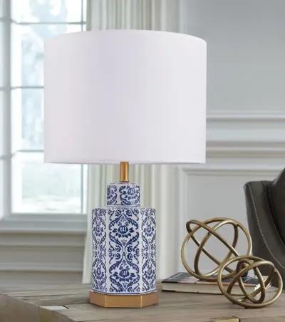 Pasargad Home Destro Collection Metal & Ceramic Table Lamp Lights