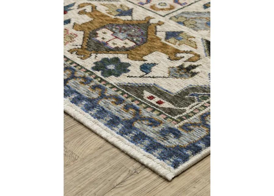 Hastings 3'10" x 5'5" Blue Rug