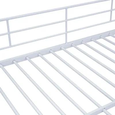 Merax Metal Bunk Bed with Lateral Storage Ladder