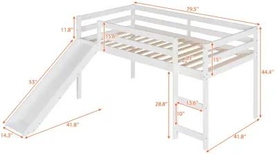 Merax Loft Bed with Slide