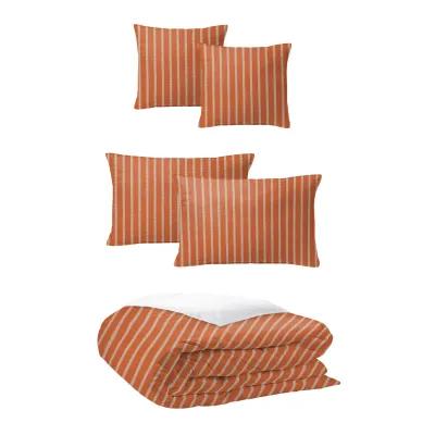 6ix Tailors Fine Linens Skipper Tangerine Coverlet Set