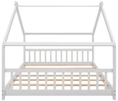 Merax Full Size House Bed Wood Bed