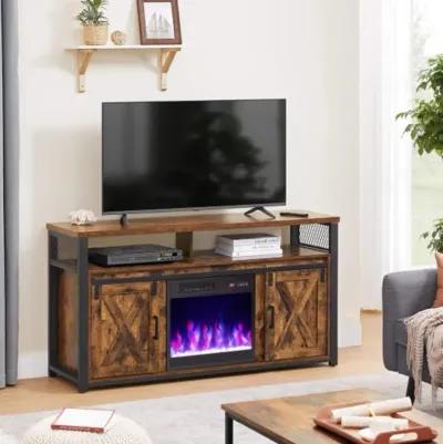 18 Inch Electric Fireplace Insert Fireplace Heater with Overheat Protection