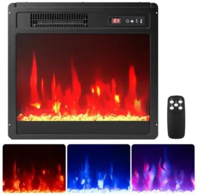 18 Inch Electric Fireplace Insert Fireplace Heater with Overheat Protection