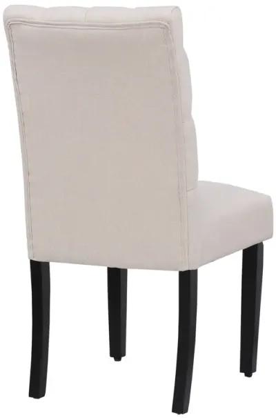 WestinTrends Upholstered Button Tufted Dining Chair (Set of 2)