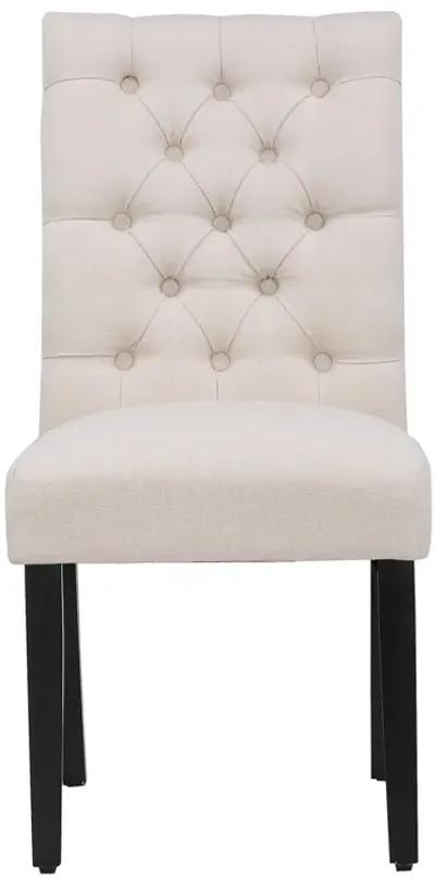 WestinTrends Upholstered Button Tufted Dining Chair (Set of 2)