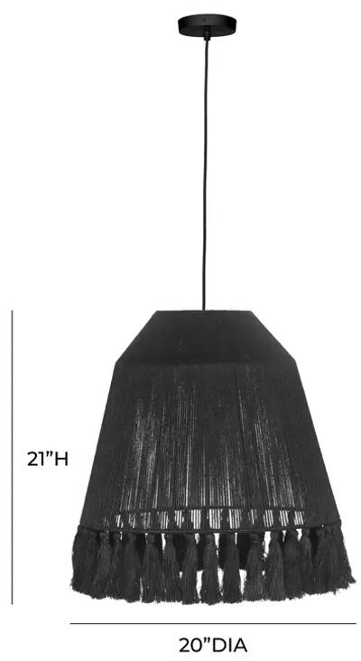 Bokaro Black Jute Pendant Lamp