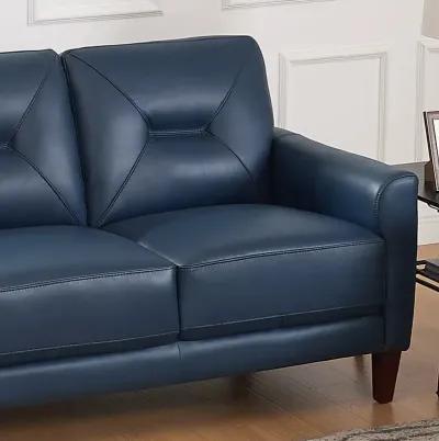 Mavis Top Grain Leather Loveseat