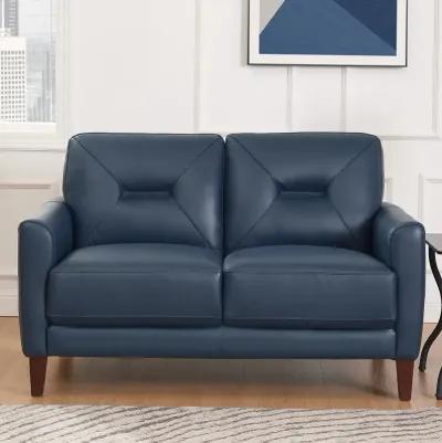 Mavis Top Grain Leather Loveseat