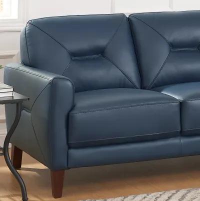 Mavis Top Grain Leather Loveseat