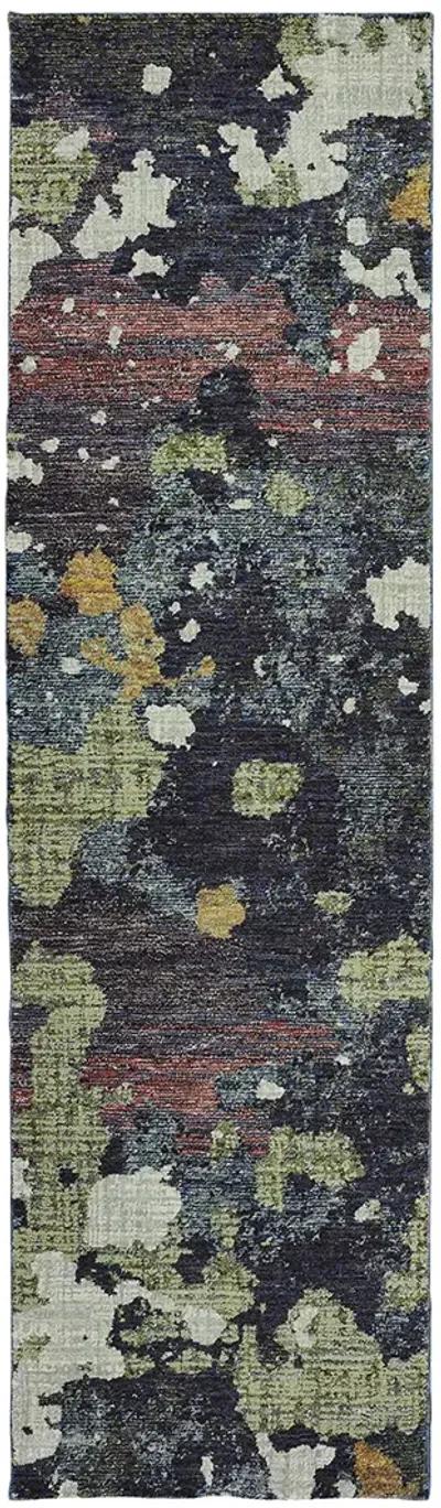 Evolution 2'3" x 8' Navy Rug