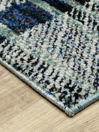 Atlas 2'6" x 12' Blue Rug