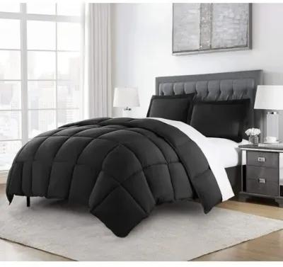 Hivvago Reversible Microfiber Down Alternative Comforter Set