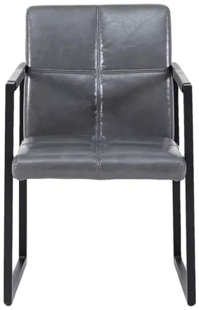 Ligth Modern European Style Dining Chair PU Leather Metal Pipe Dining Room Furniture