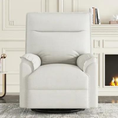 Merax Swivel Upholstered Manual Recliner Chair