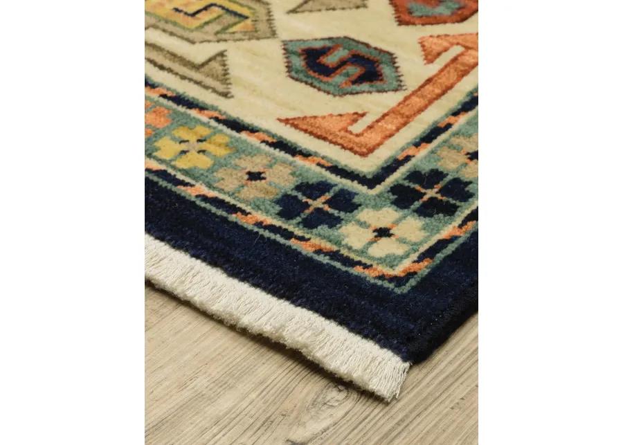 Lilihan 3'3" x 5' Blue Rug