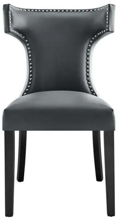 Curve Vegan Leather Dining Chair