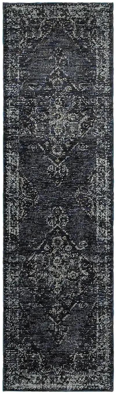 Andorra 2'3" x 8' Blue Rug