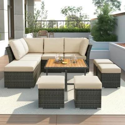 Merax Outdoor Conversation Sofa Set Patio Furniture Set