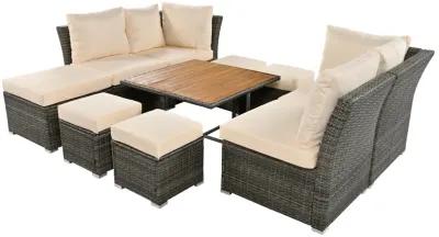 Merax Outdoor Conversation Sofa Set Patio Furniture Set