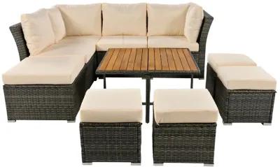 Merax Outdoor Conversation Sofa Set Patio Furniture Set