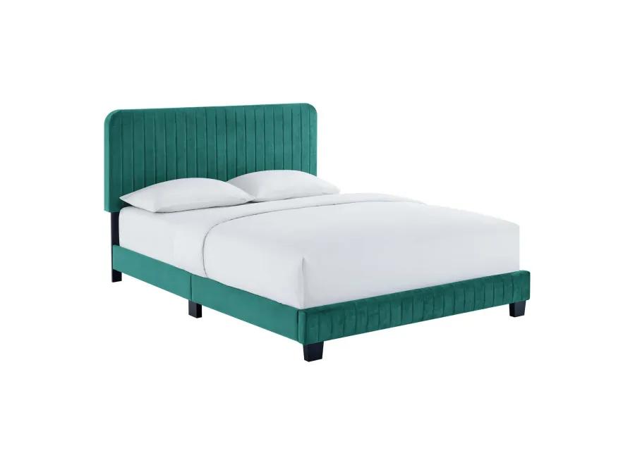 Modway - Celine Channel Tufted Performance Velvet Full Platform Bed