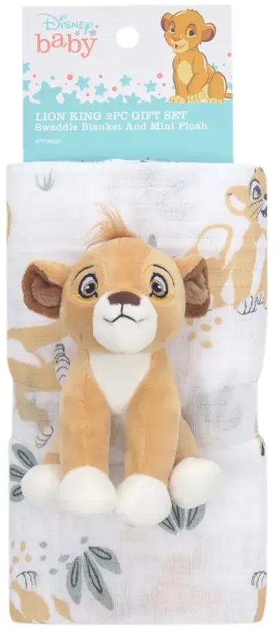 Lambs & Ivy Disney Baby Lion King Simba Swaddle Blanket & Plush Toy Gift Set