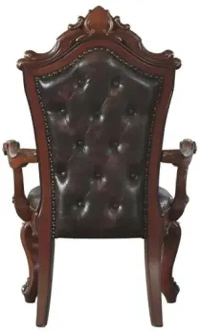 Picardy Armchair (Set of 2), Cherry Oak & PU