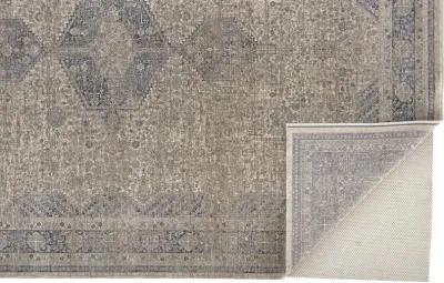 Marquette 3775F Taupe/Gray/Blue 2'8" x 12' Rug