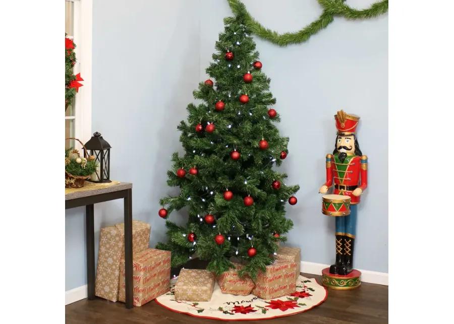 Sunnydaze Canadian Pine Indoor Artificial Christmas Tree - 7 ft