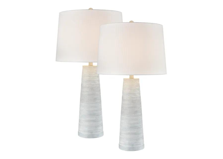 Kent 31'' High Light Blue 1-Light Table Lamp Set