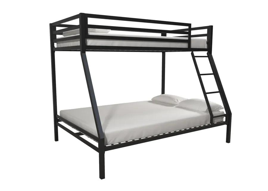 Mainstays Premium Twin over Full Metal Bunk Bed, Black