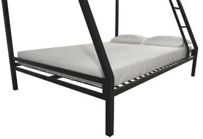 Mainstays Premium Twin over Full Metal Bunk Bed, Black